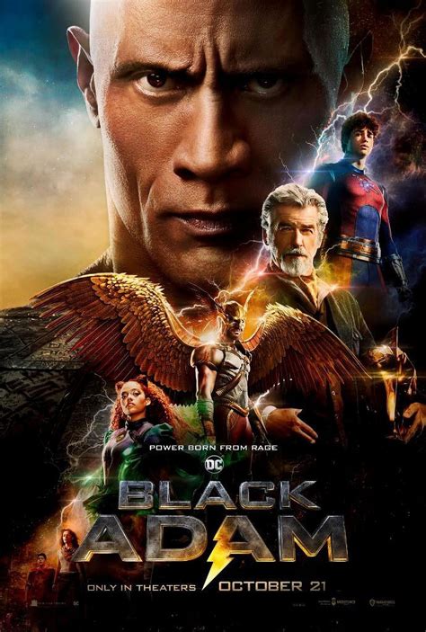 Black Adam Movie Poster Quality Glossy Print Photo Wall Art Stars Dwayne Johnson The Rock Sizes ...