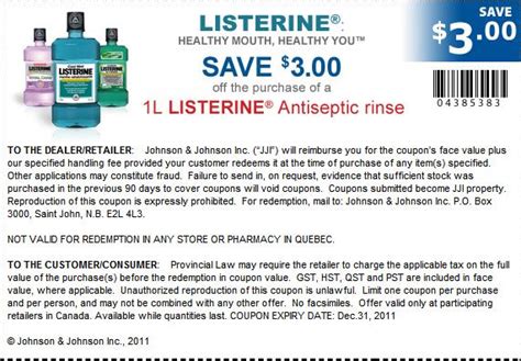 Save Big with Printable Listerine Coupons