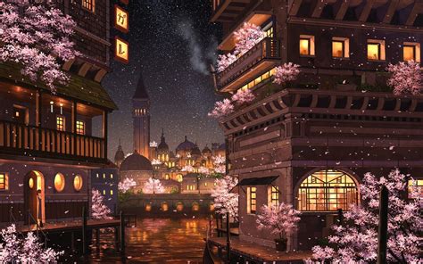 Anime City Lights Wallpapers - Top Free Anime City Lights Backgrounds ...