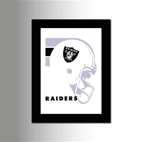 Raiders Retro Style wall art fan art print gift home decor | Etsy