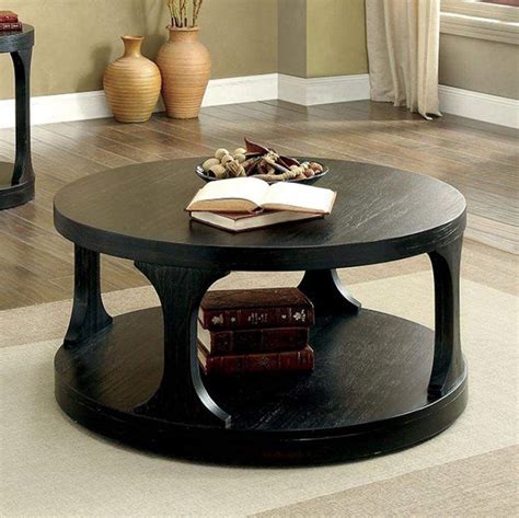 Features : Intricate Wood Grain Round Structure Open Shelf Description: A Thick, Bold Structure ...