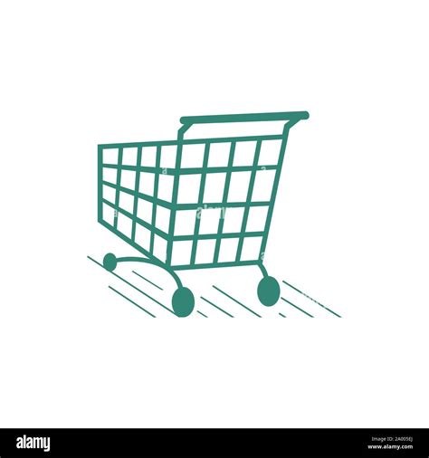 a trolley shopping cart logo icon design shop symbol vector illustrations Stock Vector Image ...