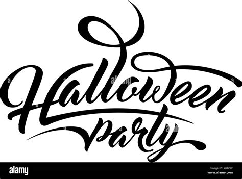 Lettering Halloween Party Stock Vector Image & Art - Alamy
