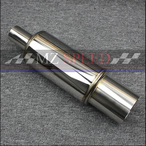 2 inches 51mm Car Exhaust System Muffler Length 410mm stainless steel ...