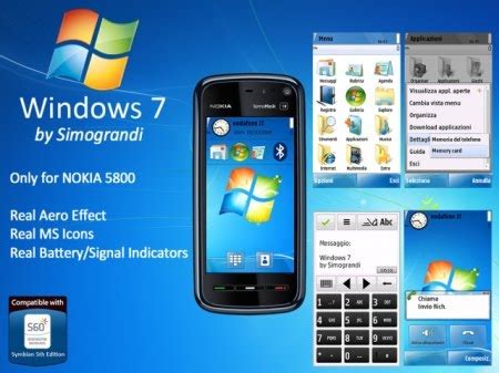 Windows 7 Theme - Nokia 5800 & n97 | Mobile Fun Heaven