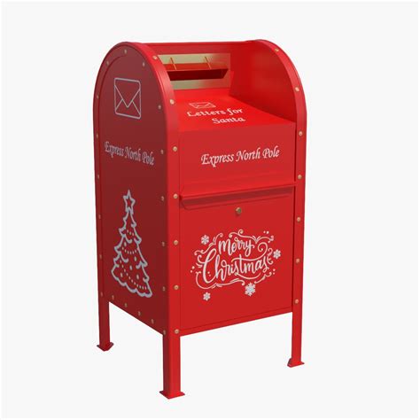 3D модель Christmas Mail Box - TurboSquid 1981746