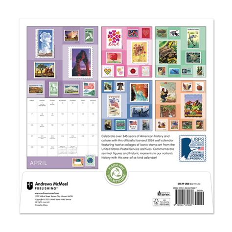 USPS Stamp Art 2024 Wall Calendar | USPS.com