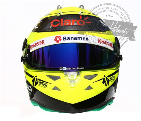 Sergio Perez 2016 F1 Replica Helmet Scale 1:1 – All Racing Helmets