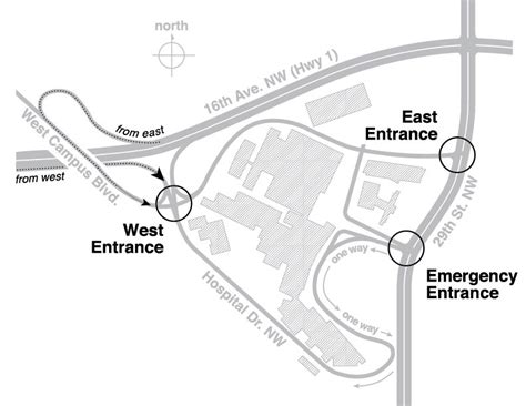 Foothills Hospital Parking Map