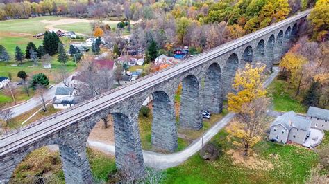 The Starrucca Viaduct Aerial via Drone - YouTube