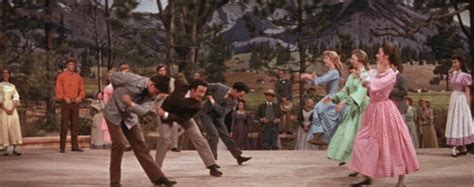 The Barn-Raising Dance in Seven Brides for Seven Brothers (1954 ...