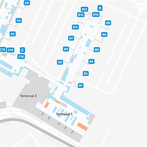 Rome Leonardo da Vinci Airport Map | FCO Terminal Guide