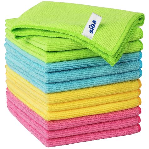 Buy MR.SIGA Microfiber Cleaning Cloth,Pack of 12, Size:32 x 32 cm ...