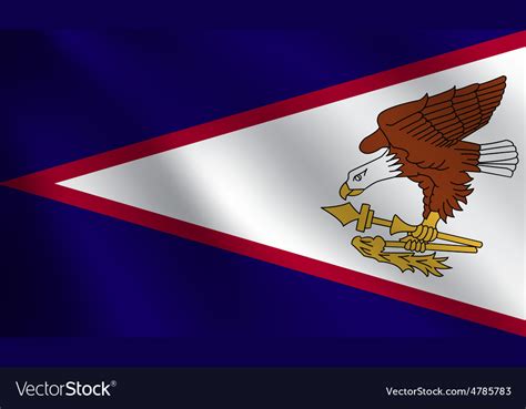 American samoa flag Royalty Free Vector Image - VectorStock