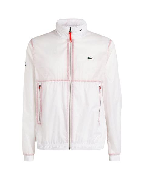 Lacoste X Novak Djokovic Tennis Jacket in White for Men | Lyst