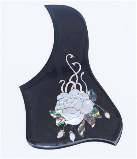 Acoustic guitar pickguard, thick celluloid guitar pickguards, abalone ...