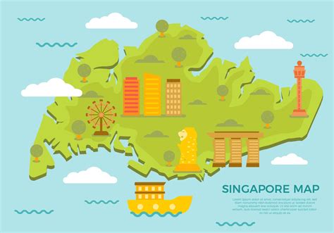 Singapore Landmarks Map