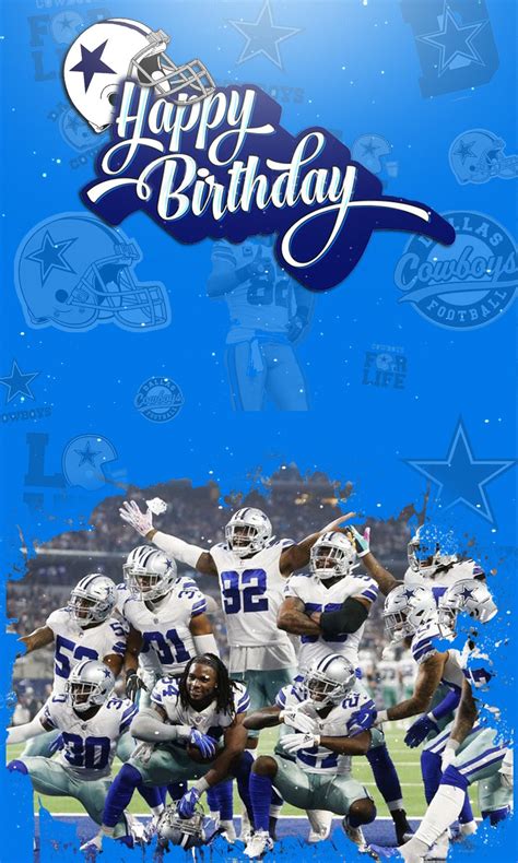 Dallas Cowboys Digital Birthday Card - Etsy