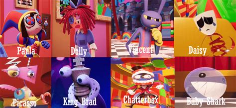 Amazing Digital Circus characters' names, according to my aunt who's ...