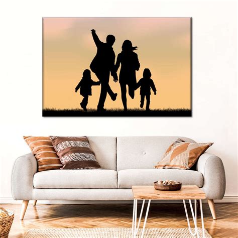 Family Silhouette Wall Art | Digital Art