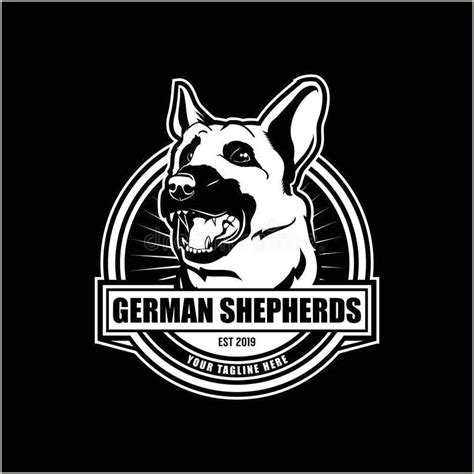 Free Business Cards Templates German Shepherd Silhouette - Resume Gallery