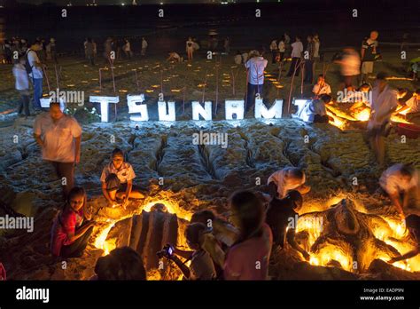 Tsunami memorial, 26 December, Patong Beach, Phuket, Thailand Stock ...