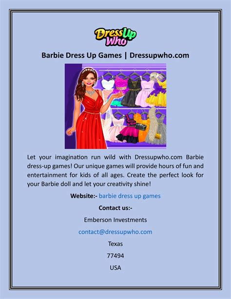 PPT - Barbie Dress Up Games Dressupwho PowerPoint Presentation, free ...