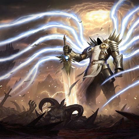 Tyrael Diablo 3 Dark Fantasy Art, Fantasy Kunst, Heroes Of The Storm, Handy Wallpaper, Digital ...