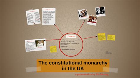 The constitutional monarchy in the UK by Pia Mer