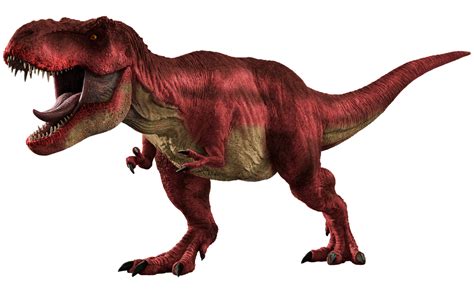 Jurassic park red t rex render png by Junior3DSYMas on DeviantArt