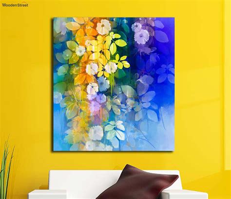 Buy Spring Flowers Canvas Painting Online in India at Best Price ...