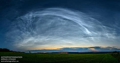 Noctilucent clouds: Time-lapse of unusual clouds.