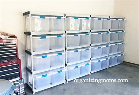 How to Organize a Garage The Easy Way ... Garage Storage Bins, Garage Organization Systems ...