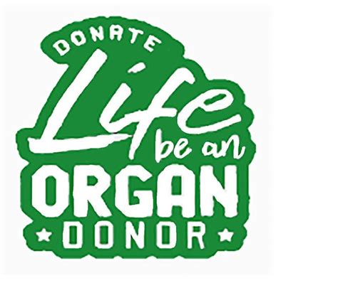 Organ Donation DecalTransplant DecalVinyl Decal Donate | Etsy | Organ donation, Donate life ...