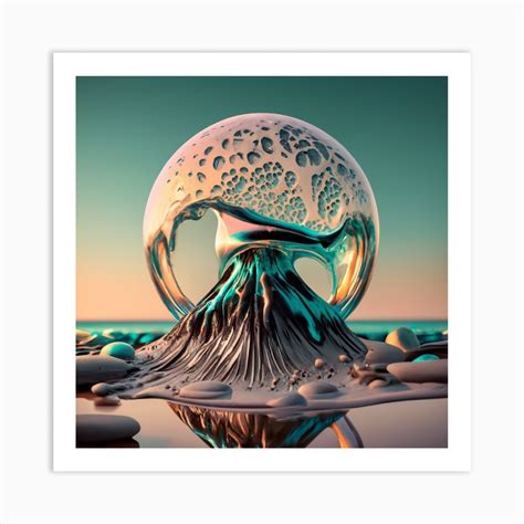 Sphere Of Water Art Print by Kylie shop - Fy