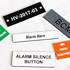 Engraved Plastic Tags, Labels & Nameplates | Big City Manufacturing