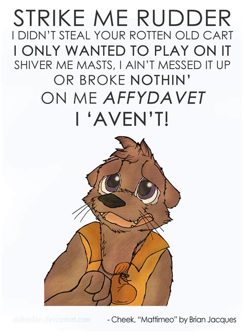 Redwall Talk: Cheek's Affydavet by Daltaidan on DeviantArt