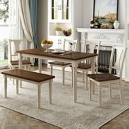 East West Furniture Weston 7 Piece Splat Back Dining Table Set - Walmart.com