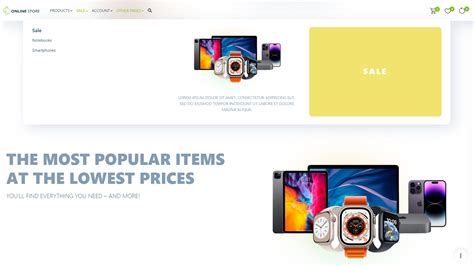 Online Store HTML Site Template