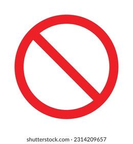 No Sign Icon Symbol Flat Style Stock Vector (Royalty Free) 2314209657 ...