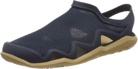 Amazon.com | Crocs Men's Swiftwater Mesh Wave Sandal | Casual Outdoor Slip On Sandals for Men ...