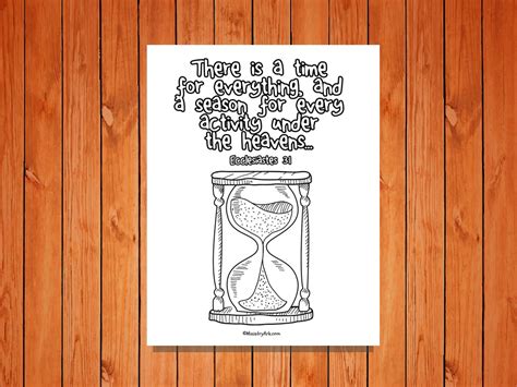 'A Time for Everything' Printable (Ecclesiastes 3:1) • MinistryArk