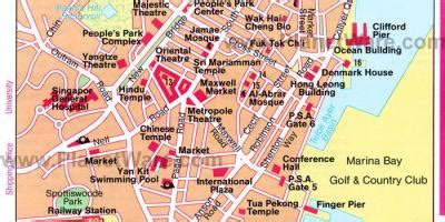 Singapore chinatown map - Chinatown Singapore map (Republic of Singapore)