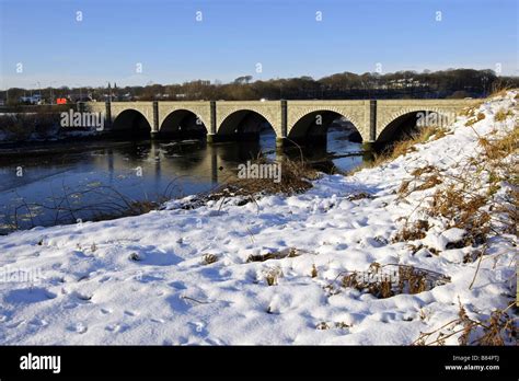 Bridge of Don at Donmouth over the River Don in the city of Aberdeen ...