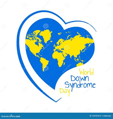 World Down Syndrome Day stock vector. Illustration of education - 139701812