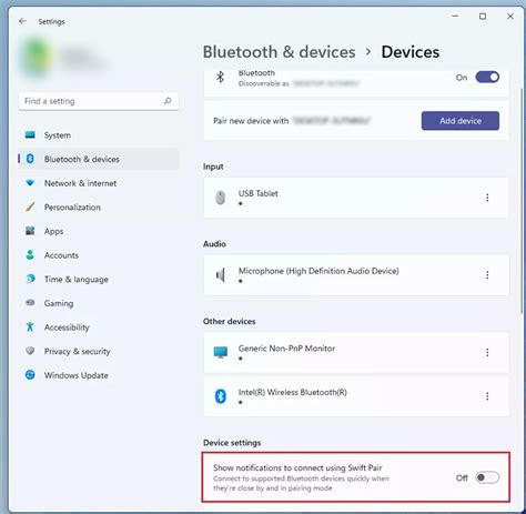 How to enable Bluetooth Swift Pair feature in Windows 11