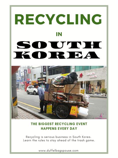 Recycling in South Korea | Dbs travels