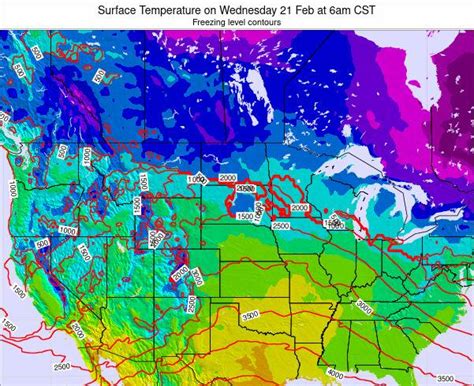 North-Dakota Surface Temperature on Sunday 04 Apr at 7pm CDT