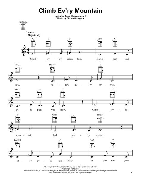 Climb Ev'ry Mountain | Sheet Music Direct