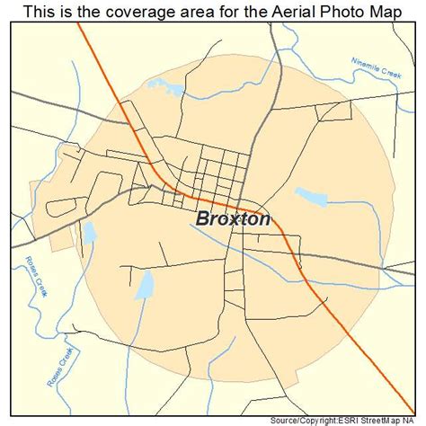 Aerial Photography Map of Broxton, GA Georgia